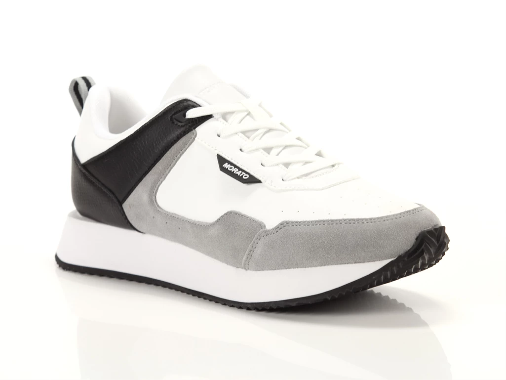  Hanon In Faux Leather Grigio Luna - Sneakers uomo Antony Morato. Disponibile in diverse taglie: 40, 42, 43, 44, 45 e colori gri