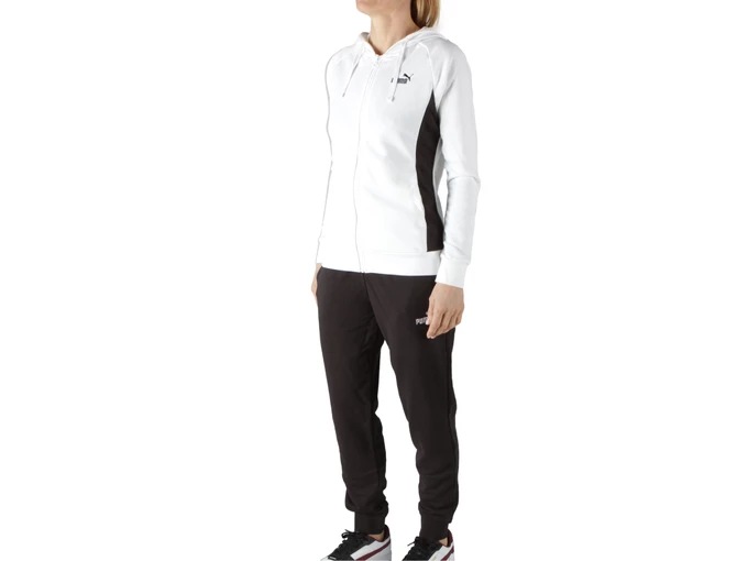 Hooded Sweat Suit TR cl - Tuta donna Puma. Disponibile in diverse taglie: s, xs e colori bianco, nero. YOUSPORTY.