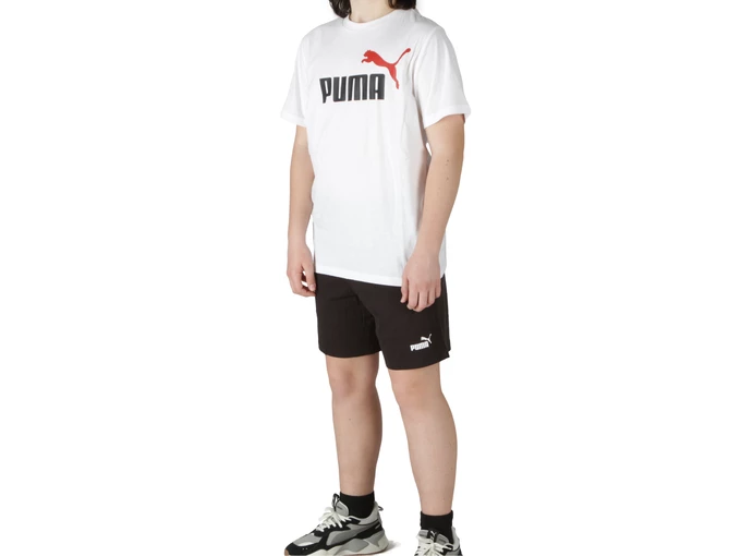  Logo Tee and Shorts Set B - Tuta ragazzo Puma. Disponibile in diverse taglie: 10y, 13y, 14y, 15y, 16y, 9y e colori bianco, nero