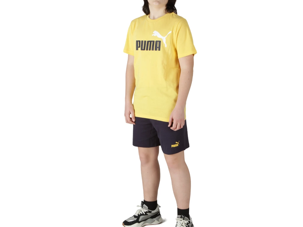 Puma Logo Tee and Shorts Set B garçon  686298 55