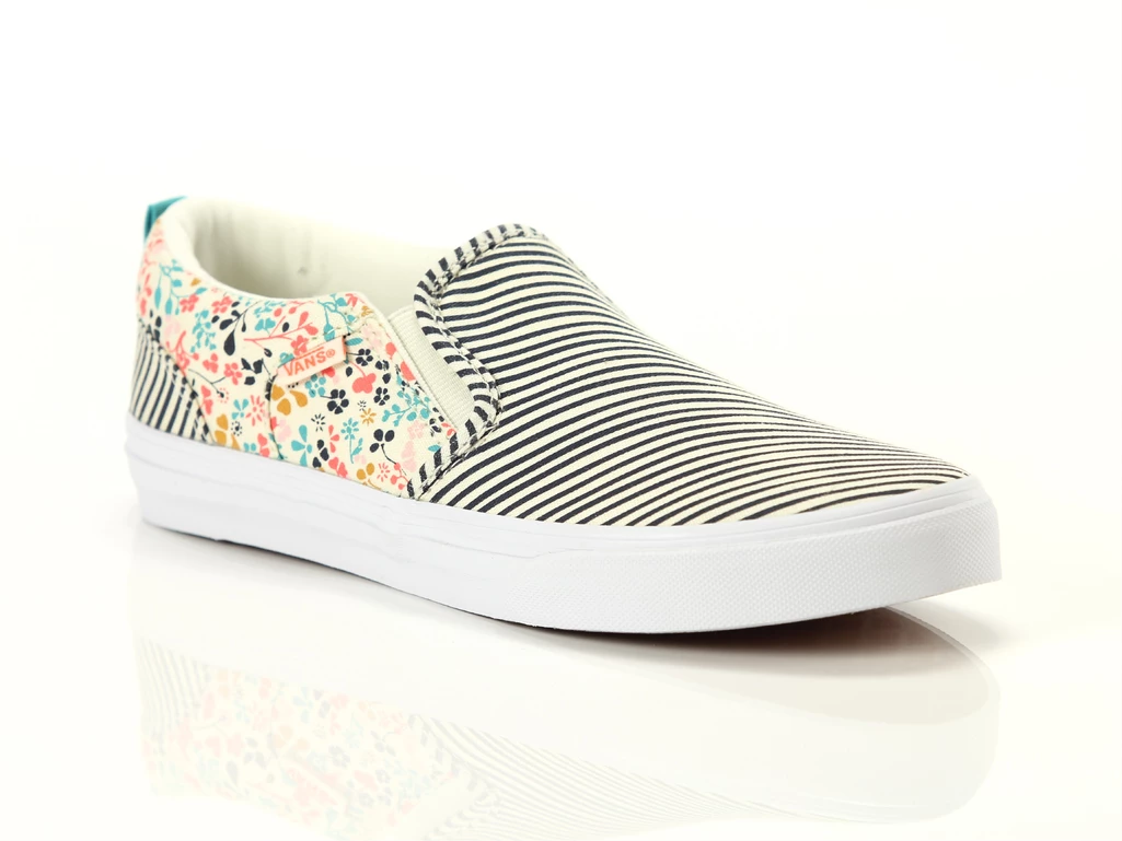  Asher - Sneakers ragazzo Vans. Disponibile in diverse taglie: 36, 37, 38 e colori bianco panna, nero, azzurro. YOUSPORTY.