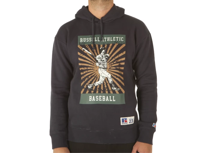  Paulo Vintage Hoodie - Felpe uomo Russell Athletic. Disponibile in diverse taglie: l, m, s, xl e colori blu. YOUSPORTY.
