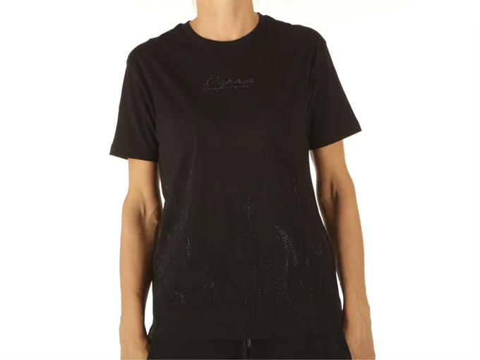  T-Shirt In Jersey Donna Nero - T-Shirt donna Pyrex. Disponibile in diverse taglie: m, s, xs e colori nero. YOUSPORTY.