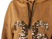  Maglia Cappuccio In Felpa Donna Brown - Felpe donna Pyrex. Disponibile in diverse taglie: l, m, s, xs e colori bronzo, marrone 