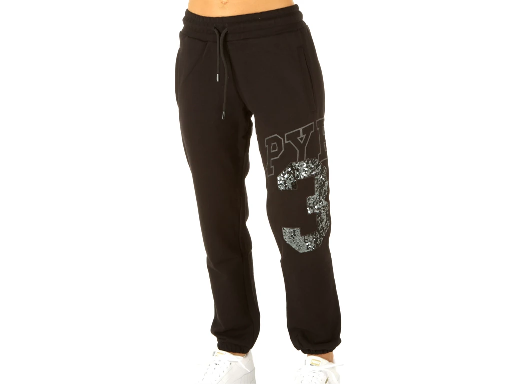  Pantalone In Felpa Donna Nero - Pantaloni donna Pyrex. Disponibile in diverse taglie: m e colori nero. YOUSPORTY.