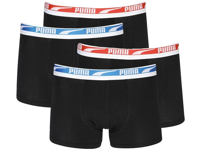  PUMA MEN MULTILOGO BOXER - Intimo uomo Puma. Disponibile in diverse taglie: s e colori rosso, nero, azzurro. YOUSPORTY.