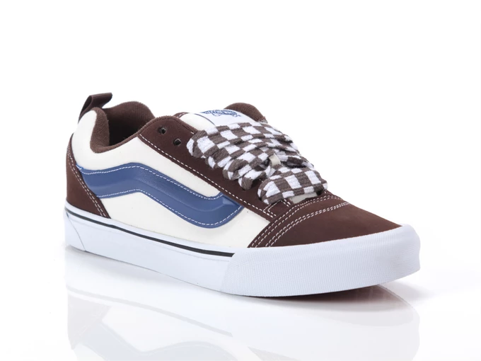  Knu Skool Mega Check Potting Soil - Sneakers uomo Vans. Disponibile in diverse taglie: 40, 41, 42, 43, 44 e colori bianco, blu,