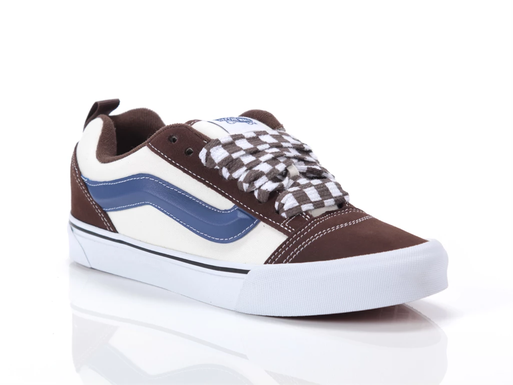  Knu Skool Mega Check Potting Soil - Sneakers uomo Vans. Disponibile in diverse taglie: 40, 41, 42, 43, 44 e colori bianco, blu,