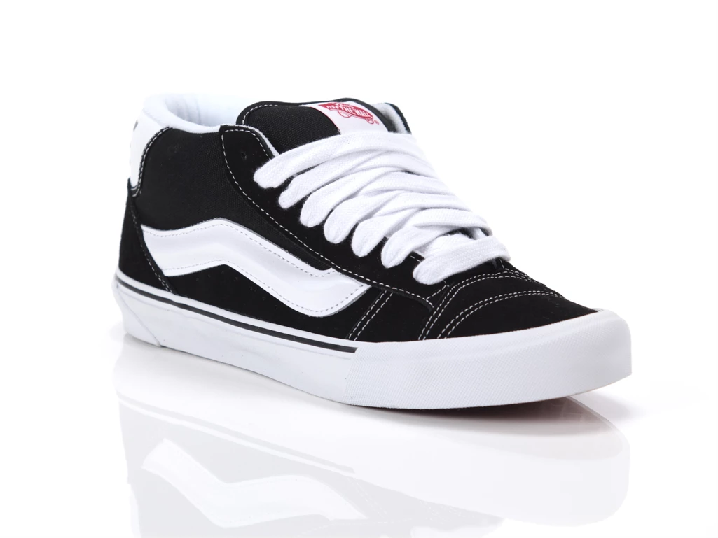  Knu Mid Black/True White - Sneakers uomo Vans. Disponibile in diverse taglie: 40, 44 e colori bianco, nero. YOUSPORTY.