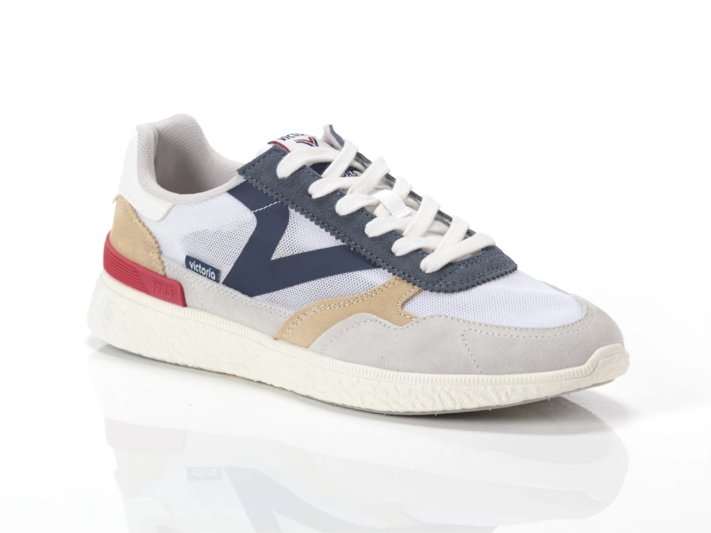  Victoria Blanco - Sneakers uomo Victoria. Disponibile in diverse taglie: 40 e colori rosso, blu, taupe. YOUSPORTY.
