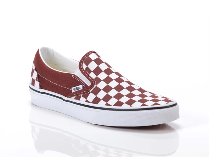 Vans Classic Slip-On CHECKERBOARD Rust Bronze unisexe VN000DAHFSB