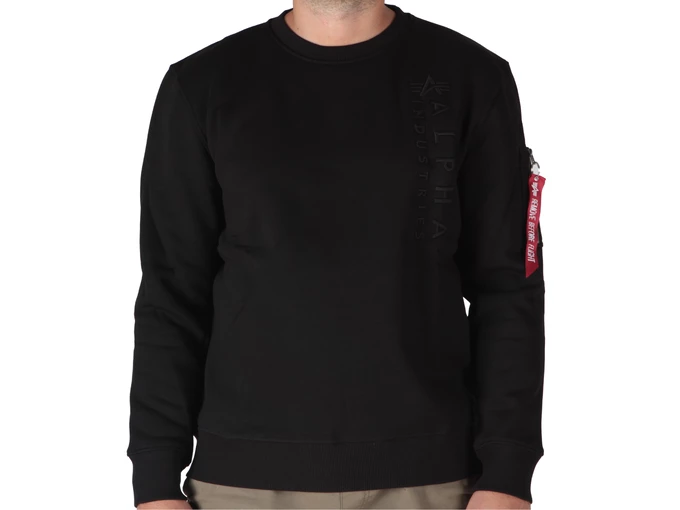 Alpha Industries Emb Sweater Black man 138300-03