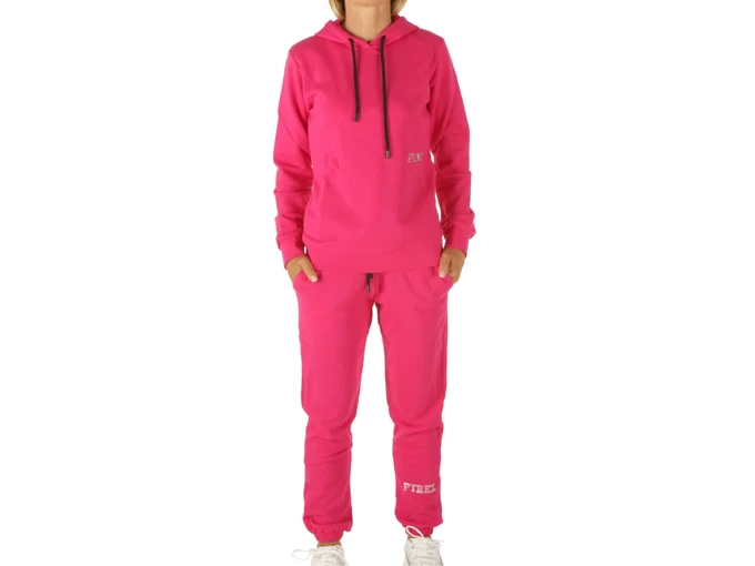Pyrex Completo Donna In Felpa Maglia Cappuccio Pantalone Fuxia woman 21IPC42918