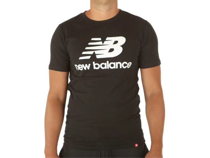 New Balance Essentials Stacked Logo T Black homme MT01575 BK