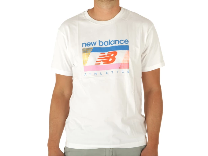 New Balance Essentials Stacked Logo Short homme MT21502 WT