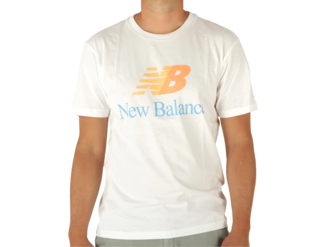 New Balance Essentials Celebrate Split Logo Tee homme MT21529 WT