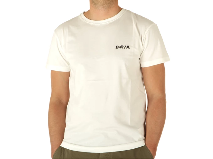 Berna T-Shirt Jersey Logo Panna man 220042-128