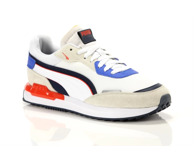 Puma City Rider White Spellbound Vaporous Gray man 382044 08
