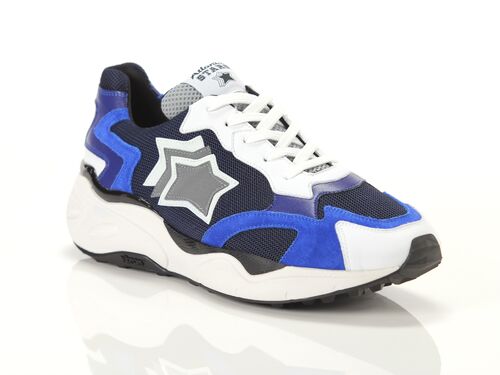 ATLANTIC STARS Sneaker uomo blu in suede e tessuto | Quellogiusto Shop  online